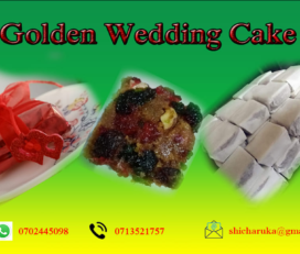 Shi Golden Wedding Cake